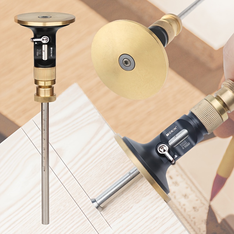 Woodworking Classes - Aluminium-Holzbearbeitungs-Markierungsmesser - Präzisions-Schwalbenschwanz-Anreißer & Einstecklineal -