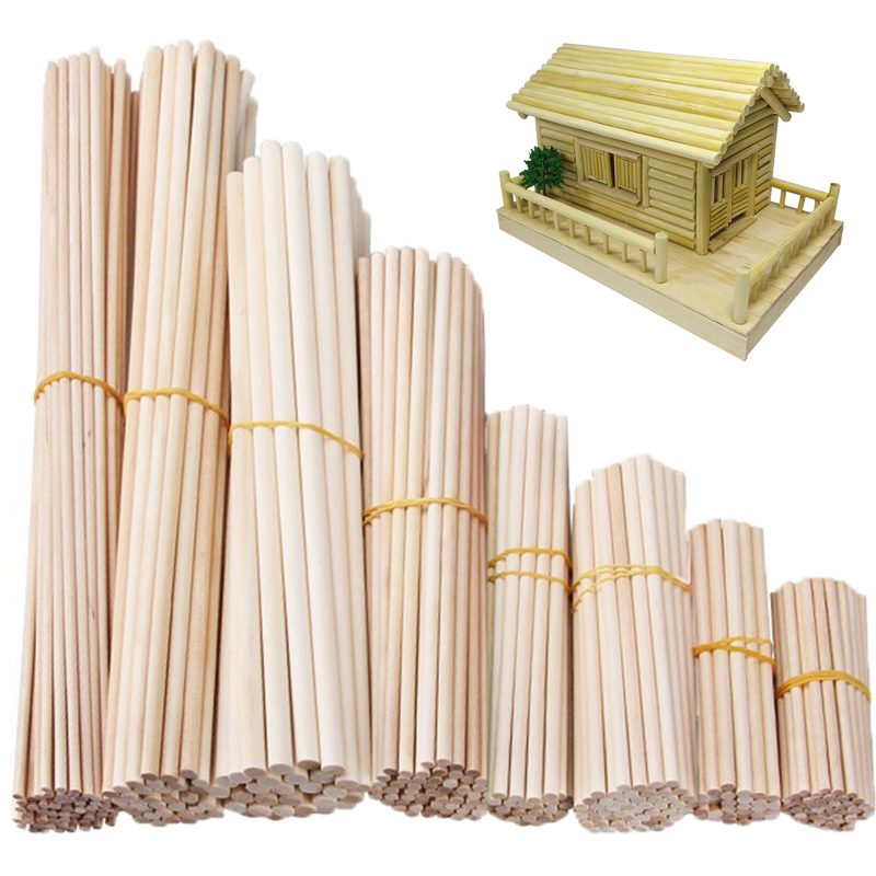 Woodworking Class - Runde Holz Stick Für Handwerk Lebensmittel