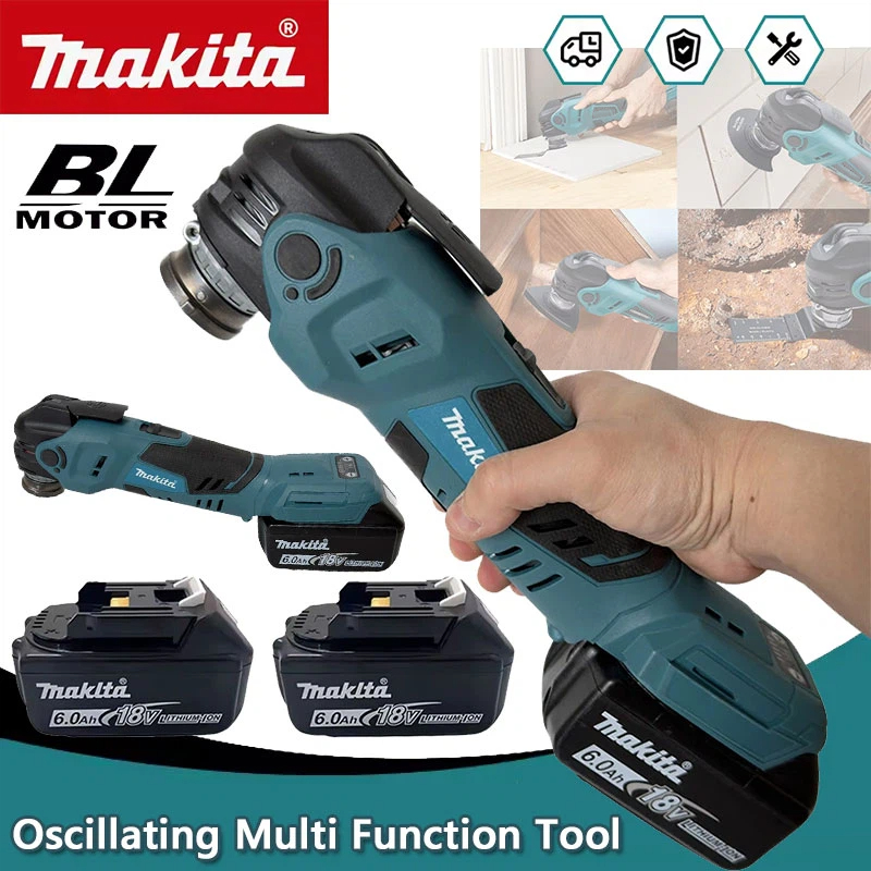 Woodworking Power Tools - Makita Bürstenloser Oszillierender Multifunktionswerkzeug-Elektrosäge mit Trimmer/Schaufel/Schneidwerkzeug