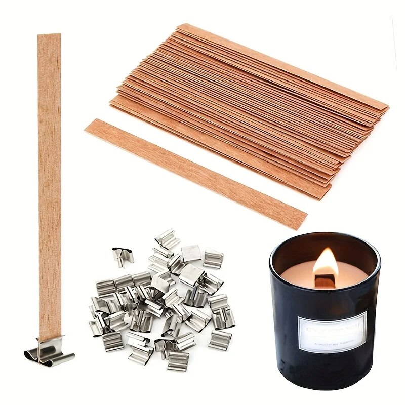 Woodworking Z Clips - 30 Stück hochwertiger Kerzendocht aus Holz