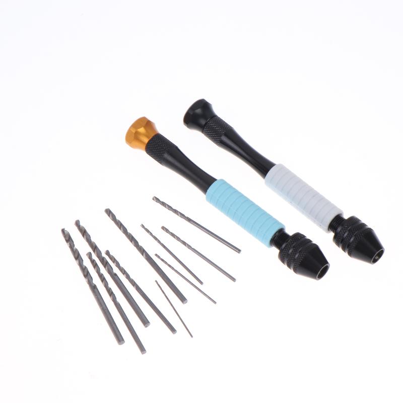 Woodworking Hand Tools - Mini-Mikro-Handbohrer aus Aluminium mit schlüssellosem Bohrfutter,