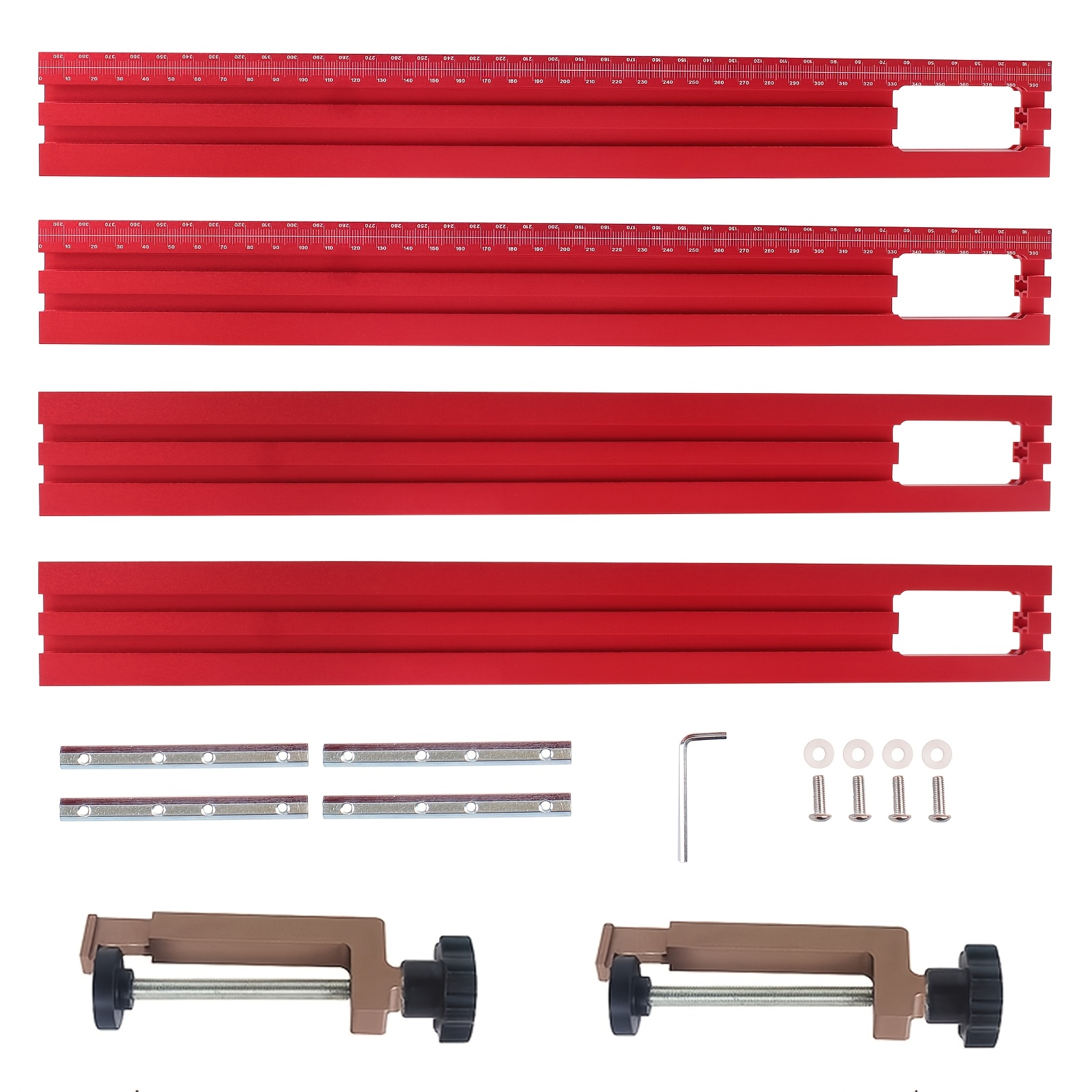 Woodworking Z Clips - 40 cm Trimmfräs- und Gravurführungsschiene +