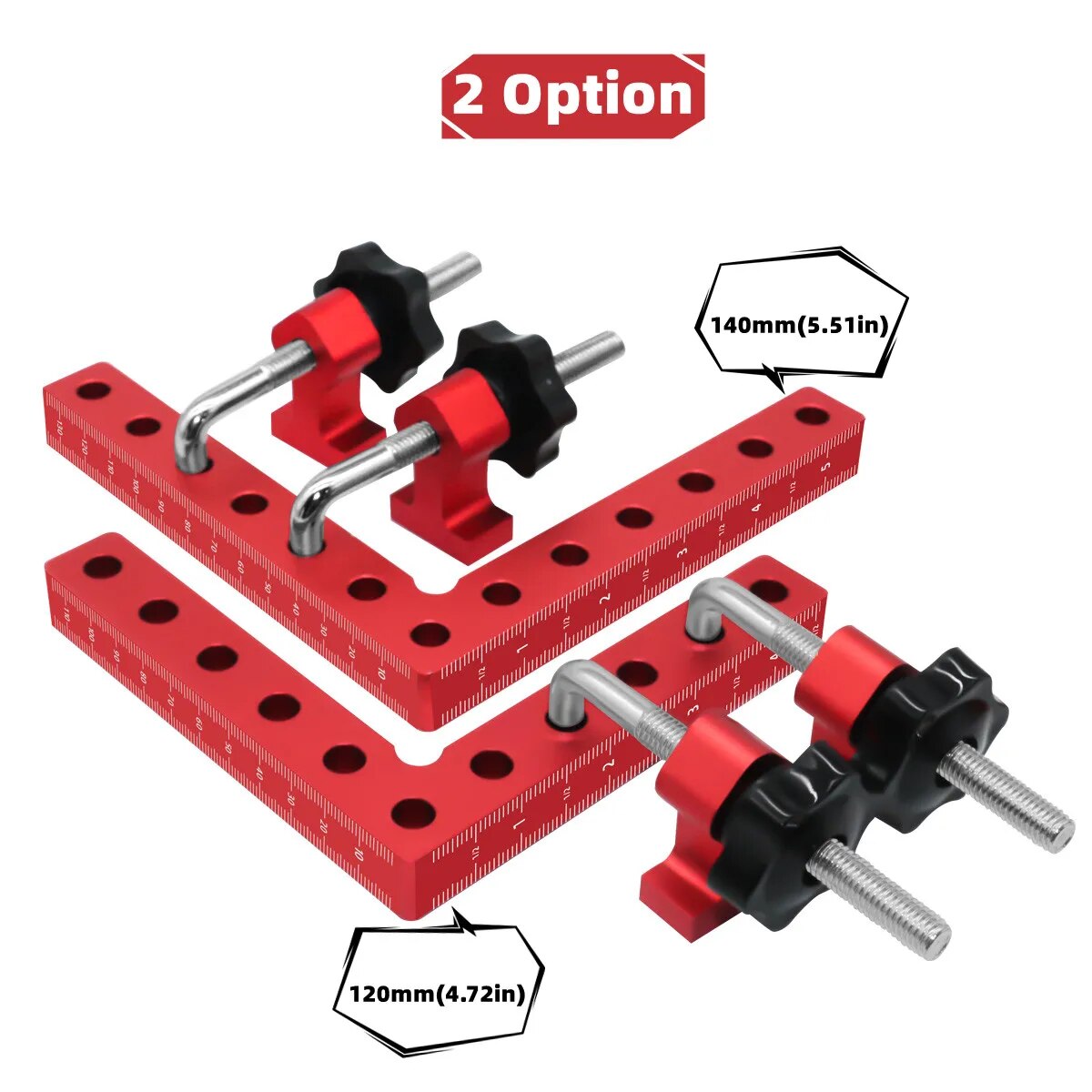 Woodworking Z Clips - 120/140mm 90-Grad-Winkelklemme, L-förmige Hilfspositionierungsvorrichtung, Paneelbefestigungsclip für
