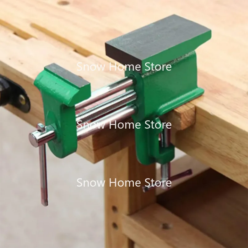 Woodworking Bench Vise - 1 Stück Werkbank-Schraubstock, Vollmetall-Multifunktions-Holzbearbeitungswerkzeug für DIY-Tischnutzung