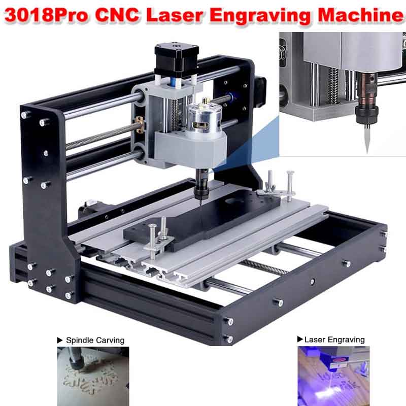 Woodworking Machines - CNC 3018Pro Holzbearbeitungs- und Graviermaschine 15W