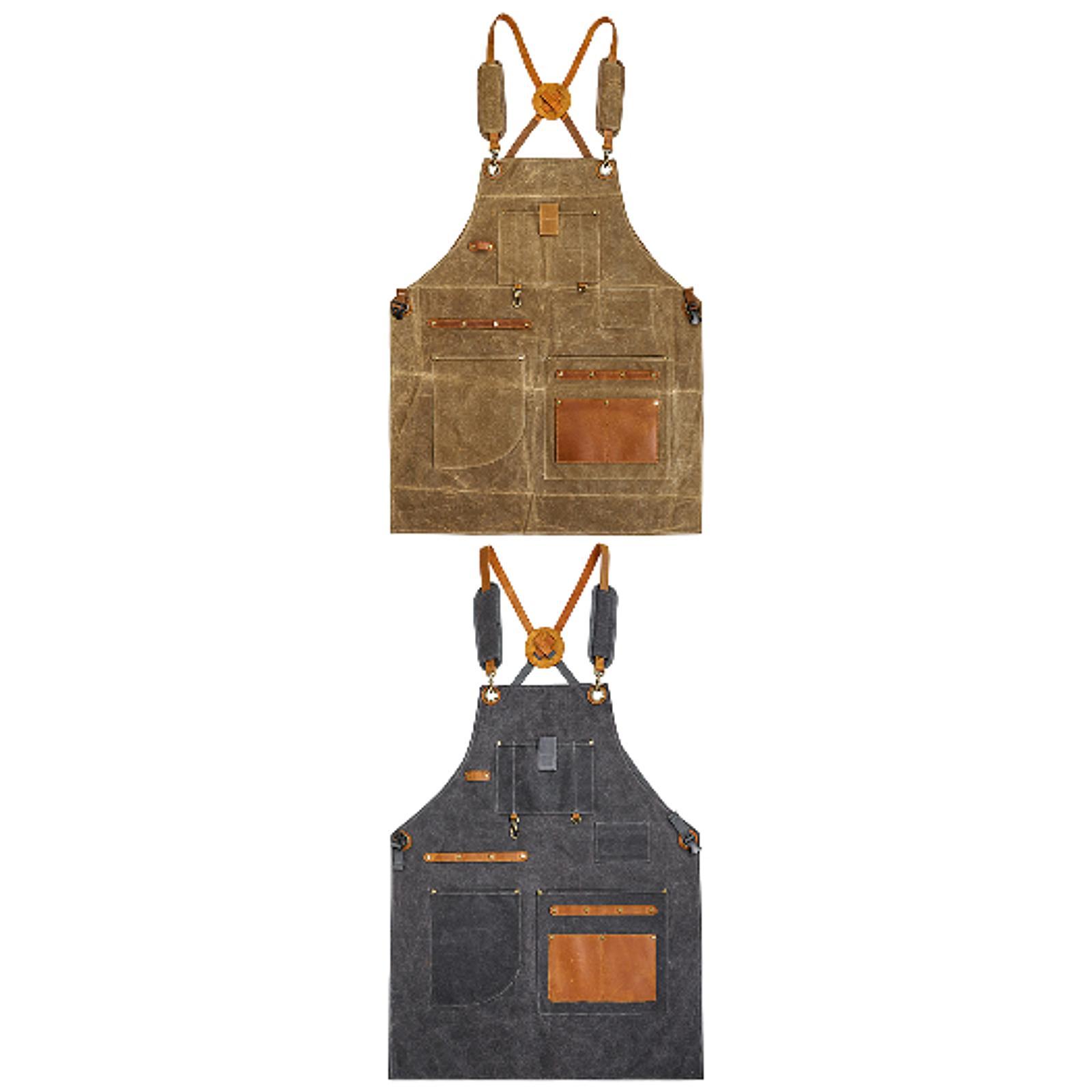 Woodworking Apron - Holzbearbeitungsgeschäftsschürze, verdickte Werkzeug-Organizer, Taschen, Werkzeugschürze für