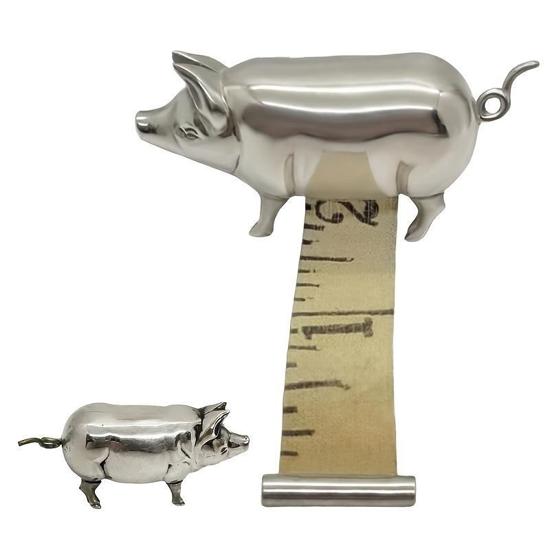 Woodworking Artisans - Kreatives Mini-Schwein Maßband Retro Metall-Weichmaßband für