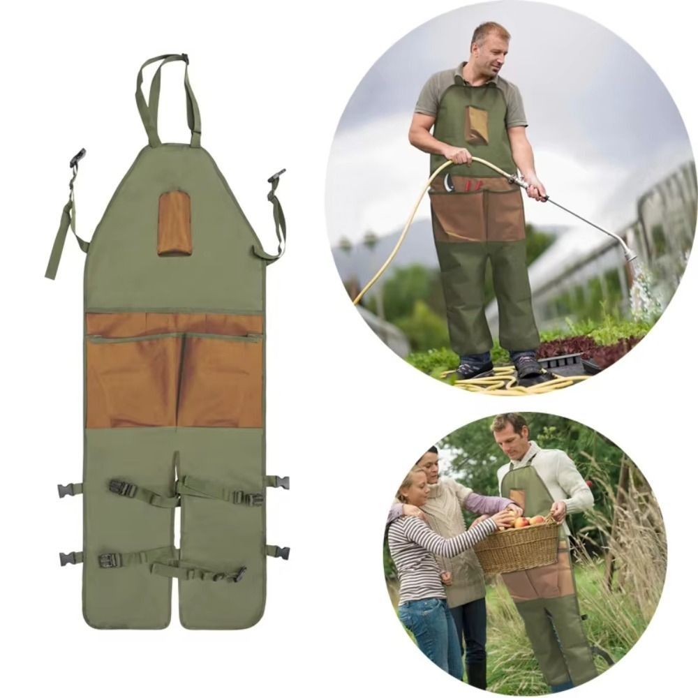 Woodworking Apron - Gartenschürze aus Oxford-Gewebe mit großen Taschen,