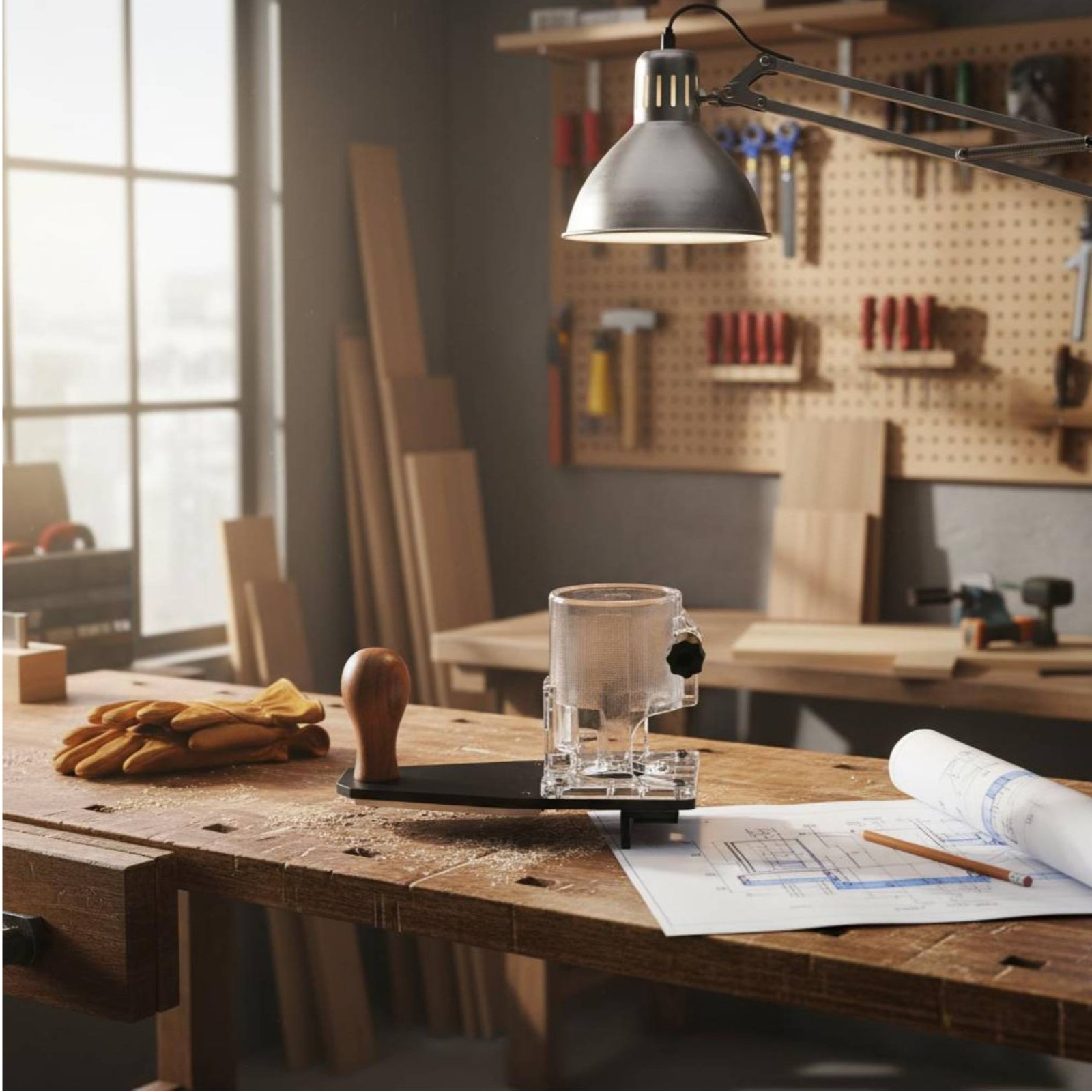 Woodworking Power Tools - Kantenfräsbasis, langlebige Konstruktion, Rundfräsbasis, Zubehör für