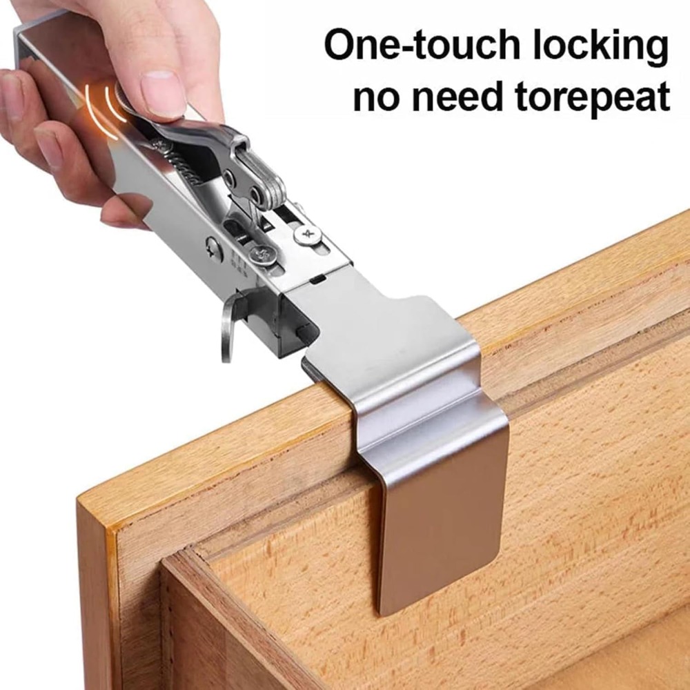 Woodworking Z Clips - Schnell zu installierende Schubladenfront-Installationsklemmen, Schrank-Schubladenklemmen, universelle