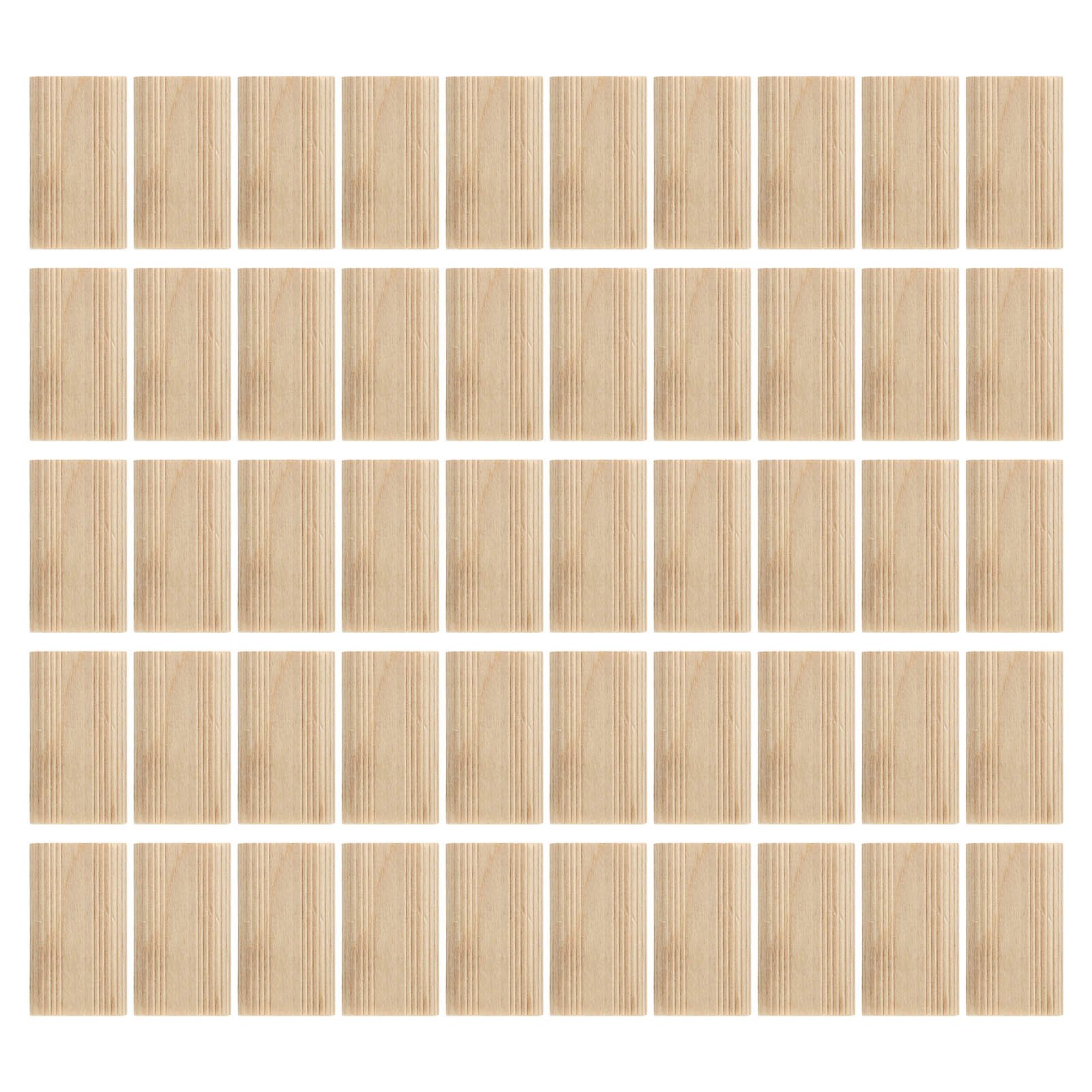 Woodworking Domino - 50 Stück Domino-Dübel aus Buchenholz, 8