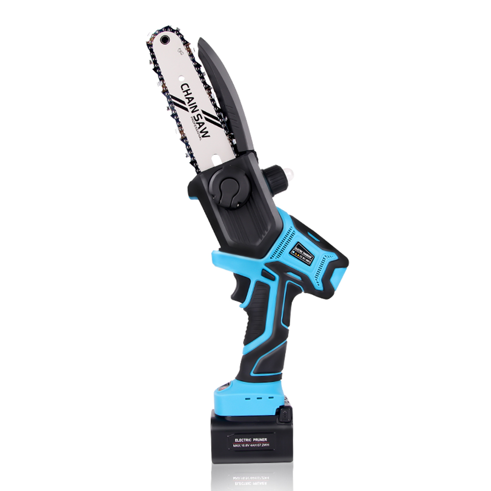 Woodworking Power Tools - 5-Zoll-Bürstenlose Elektrosäge Akku-Kettensäge Li-Ionen-Akku Holzbearbeitungs-Elektrowerkzeug für