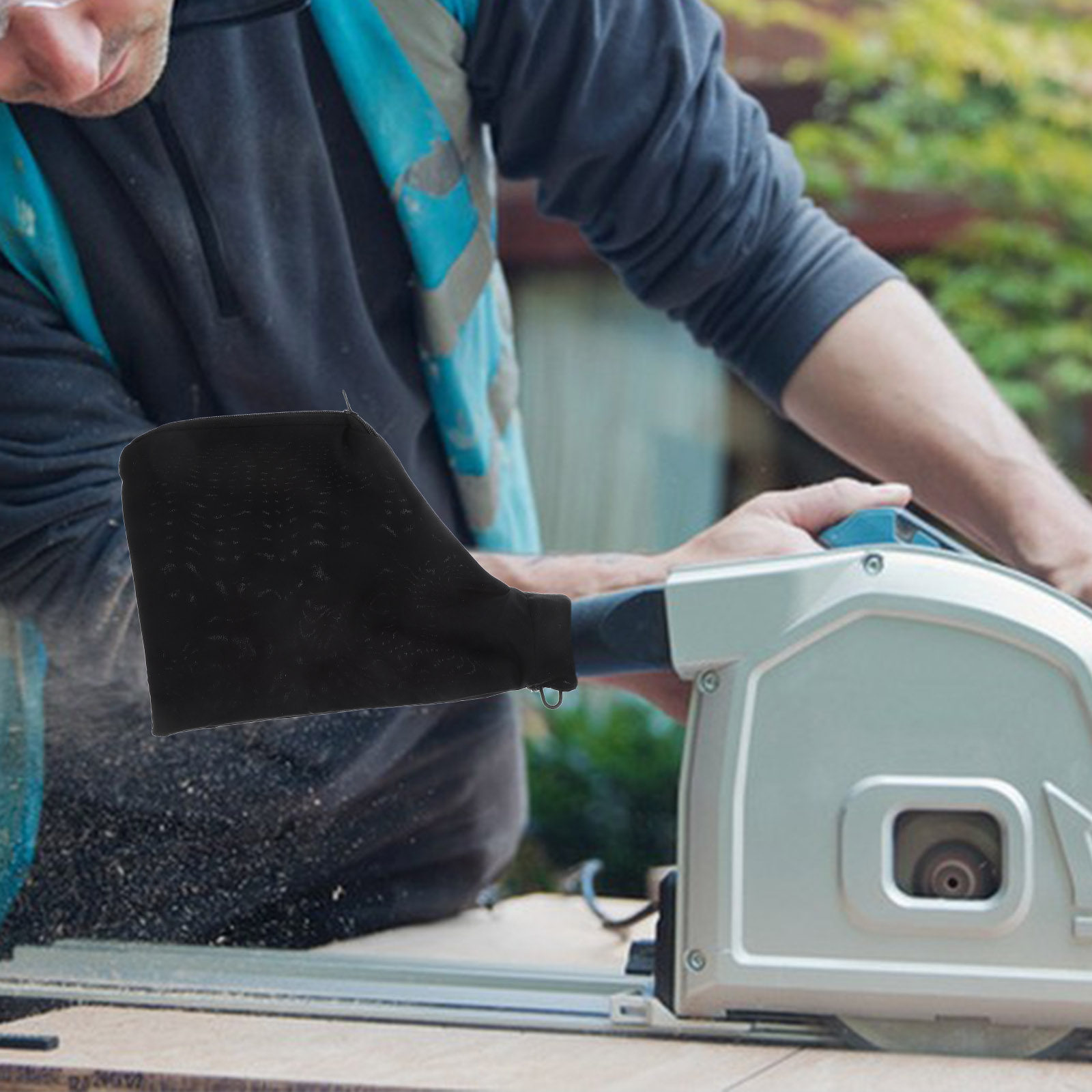 Woodworking Power Tools - Universeller schwarzer Staubsammelbeutel für Tischsägen-Staubabsauger, industrielle