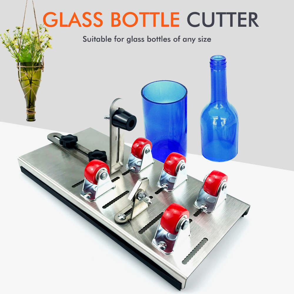 Woodworking Class - DIY Glasflaschenschneider, verstellbare Größen, Metall-Glasflaschenschneidemaschine, Basteln