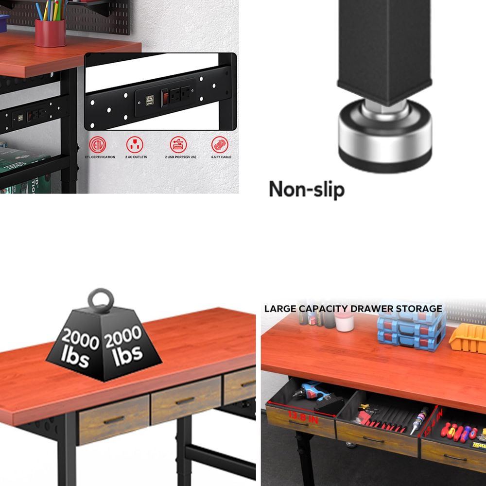 60 Zoll höhenverstellbarer Arb – Workbench Woodworking Bewertung und Preis