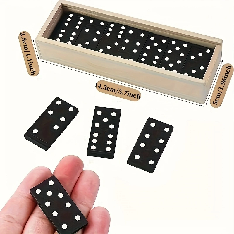 28 Stück/Box Mini-Dominosteine – Woodworking Domino Bewertung und Preis