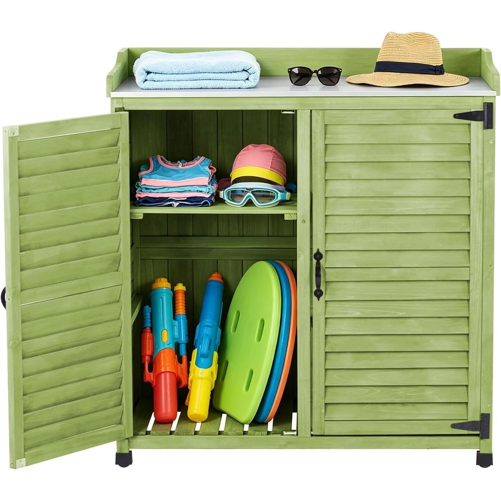 Outdoor-Pflanzbank mit Metall- – Workbench Woodworking Bewertung und Preis