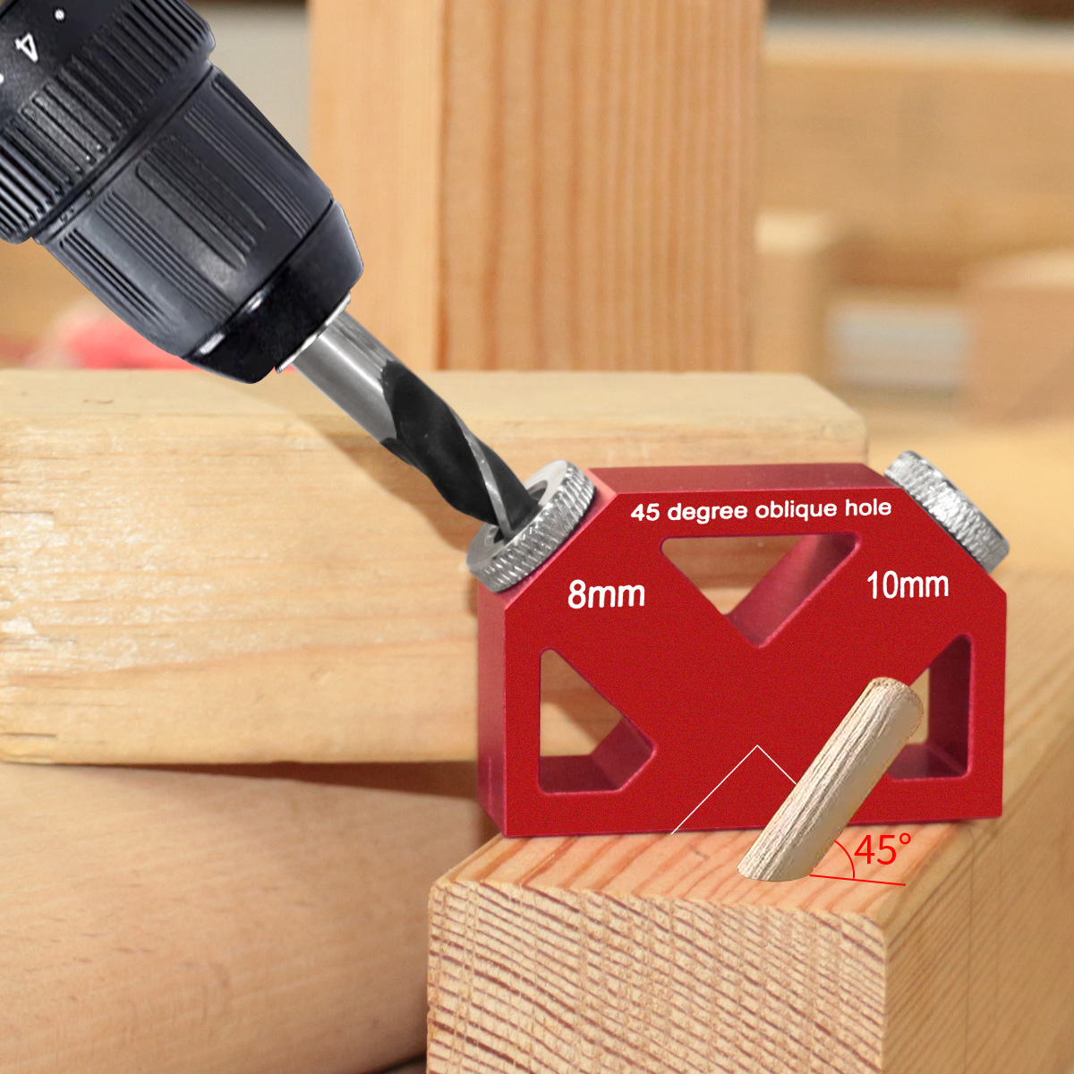 45 °   Winkel Schräg Loch Bohr – Woodworking Hacks Bewertung und Preis