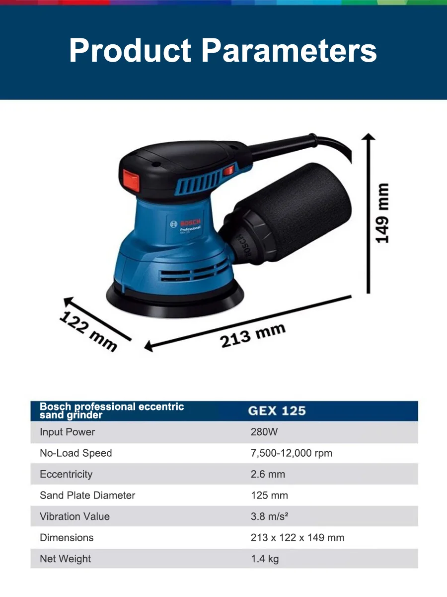 Bosch GEX125 280W Multifunktio – Woodworking Machines Bewertung und Preis