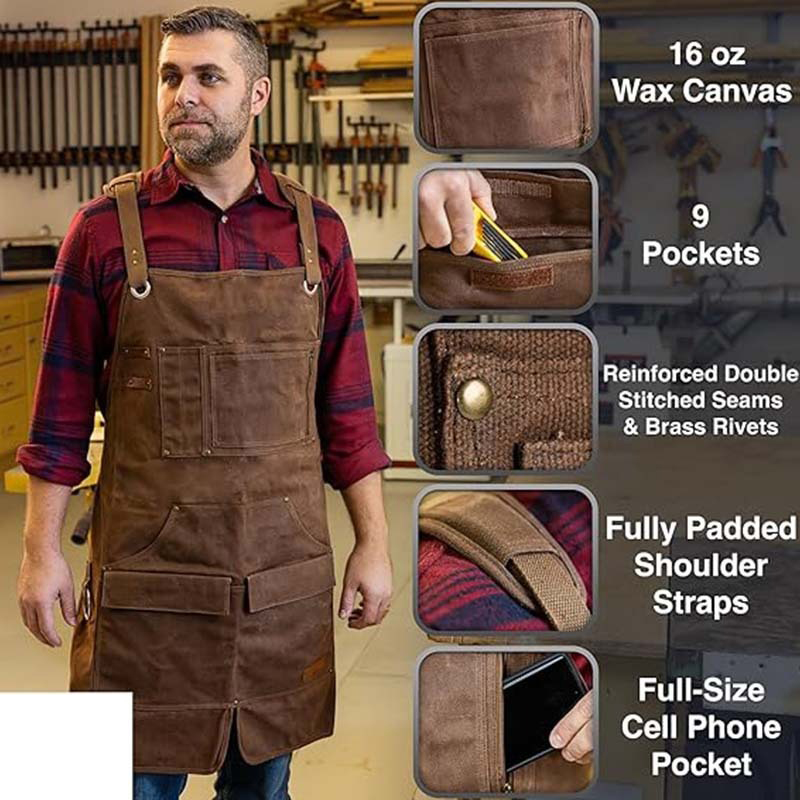 Wachsbeschichtete, extra dicke – Woodworking Apron Bewertung und Preis