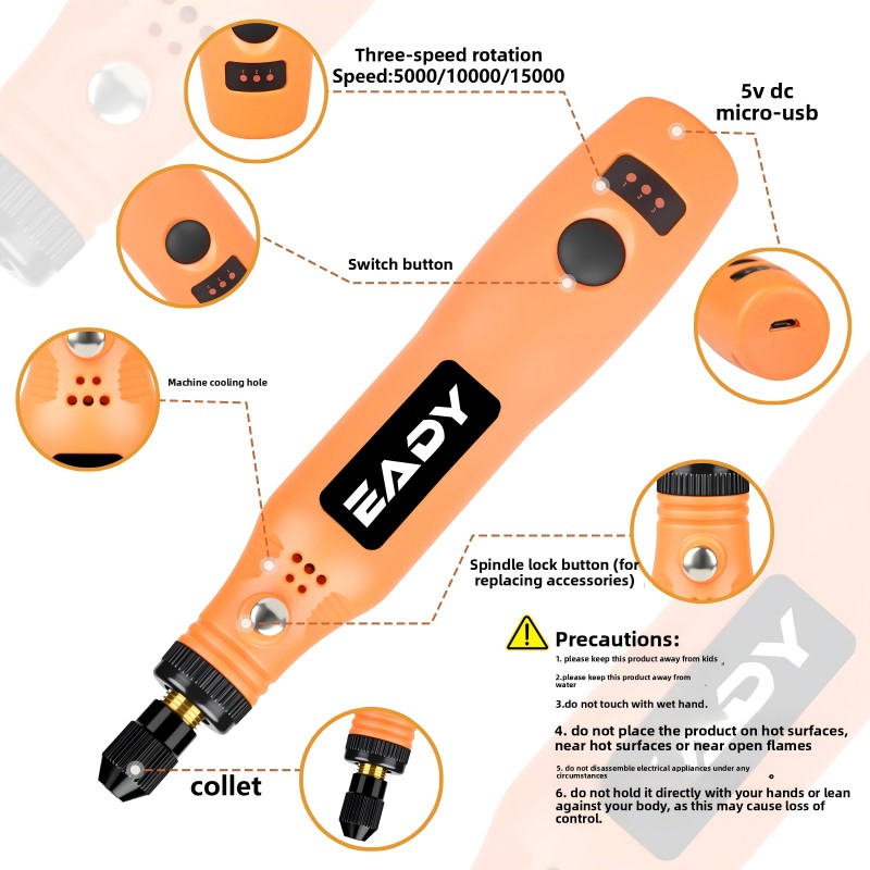 USB-Akku-Rotationswerkzeug-Set – Woodworking Man Bewertung und Preis