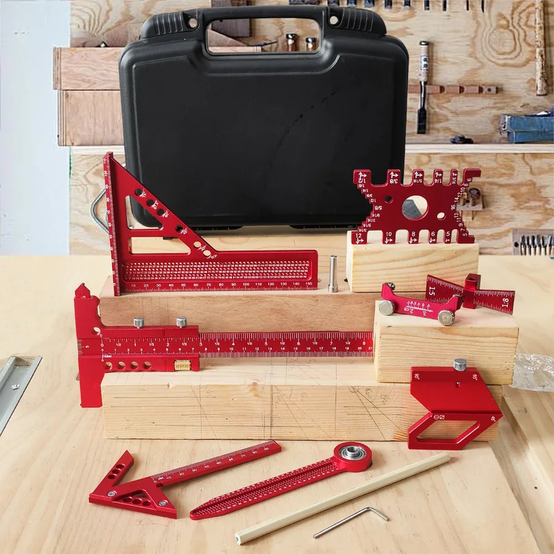 Quadratisches Aluminium-Set fü – Woodworking Hand Tools Bewertung und Preis