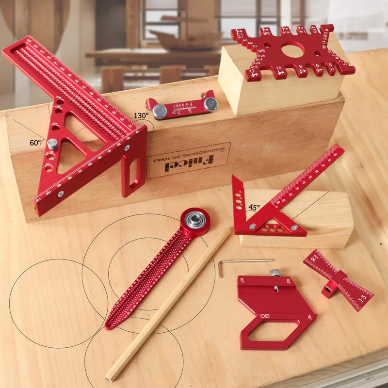 Quadratisches Aluminium-Set fü – Woodworking Hand Tools Bewertung und Preis