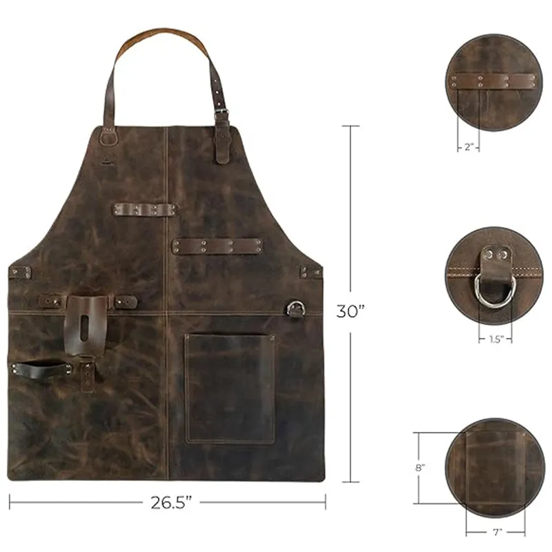 Retro PU-Leder Schürze Unisex  – Woodworking Artisans Bewertung und Preis