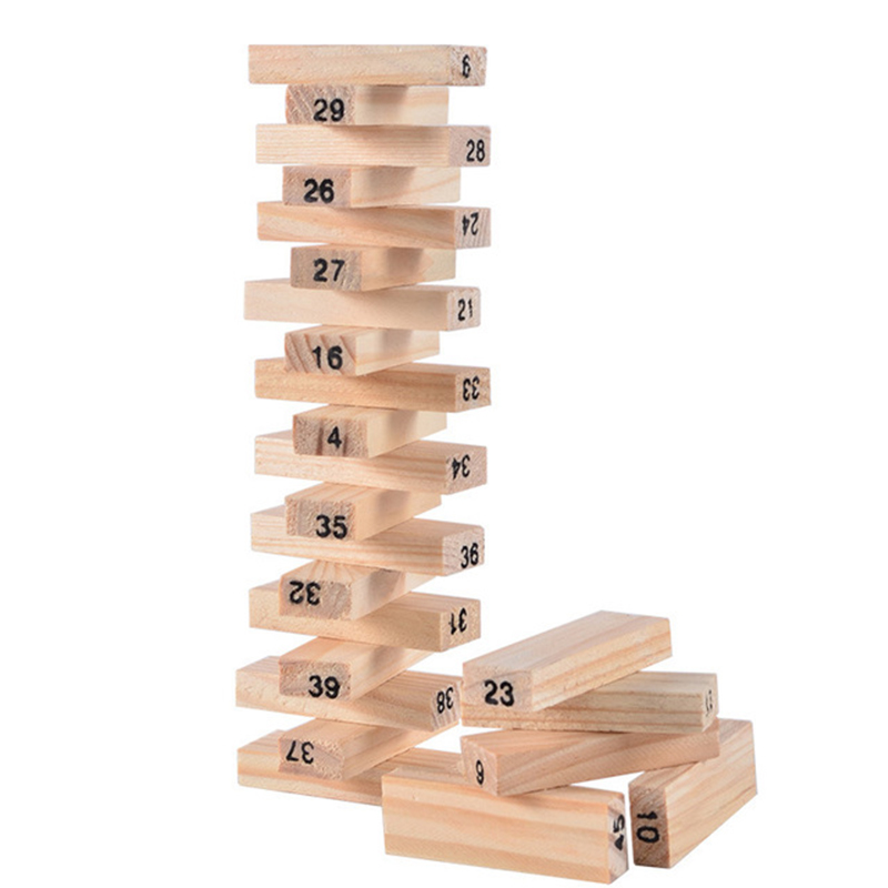 54Pcs Bausteine Spielzeug Lust – Woodworking Domino Bewertung und Preis