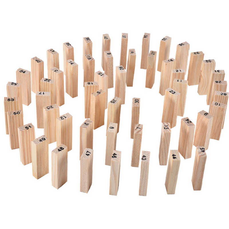 54Pcs Bausteine Spielzeug Lust – Woodworking Domino Bewertung und Preis