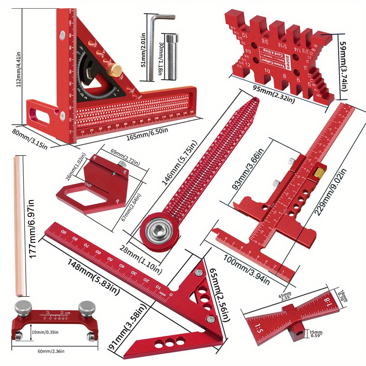 10-teiliges Tischler-Messwerkz – Woodworking Plans Free Bewertung und Preis